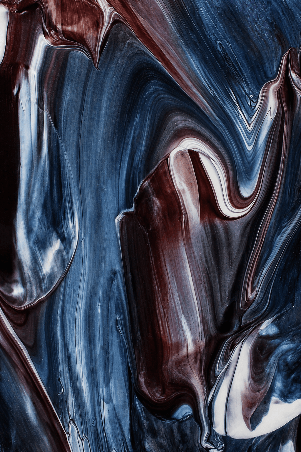 Photographic artwork variant in mineral blue, oxblood and chalk white